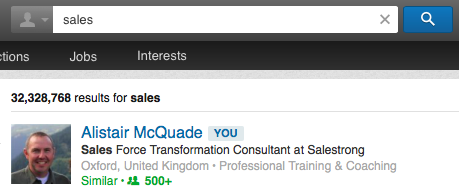 LinkedIn sales people search